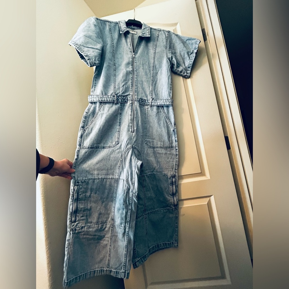We The Free On The Run Cropped Coverall - Light Blue - Picture 7 of 7